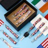 International Flags Lanyard Keychain - 72pcs for Celebrations