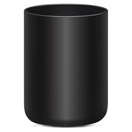 yuyuefourseas Matte Black Utensil Holder for Countertop, Ceramic Utensil Crock for Kitchen counter Easy to Clean, Modern Cooking Utensil Spatula HolderBy 4.4*6.3 Inch