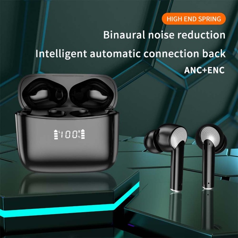 Wireless Bluetooth 5.3 Earbuds with ENC ANC 38dB Noise Cancellation,