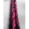 Mansión del cabello Trenzas Postizas Dos Tonos Negro Y Rosa