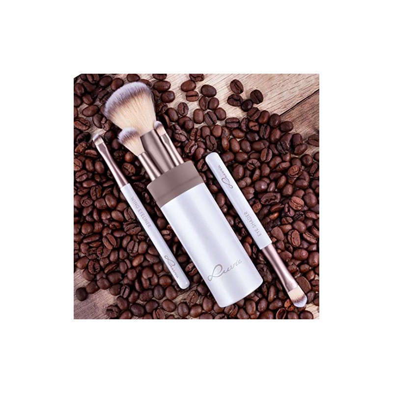 Brush Set Make-Up Luvia, Travel Set Macchiato, 5 Cosmetic Brushes