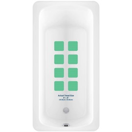 Kahuna Grip Bathtub Bath and Shower 4" Square Non-Slip Traction Treads (Green)