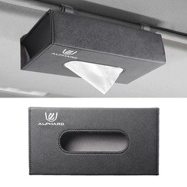 SAWAKAKI Toyota Alphard Exclusive Design Tissue Case, Tissue Box, PU Leather, Logo Included, Large Capacity, Magnetic, Convenient Goods, Just Pinch Custom Parts, For Cars