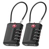 ZHEGE Suitcase Lock Combination Lock 4 Digit TSA Lock (2,