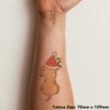 'Christmas Puppy' Temporary Tattoo - Water Resistant, Skin-Safe, Non-Toxic Transfer