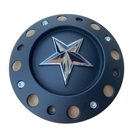 Wheel Center Cap KMC XD Series Rockstar Wheel Hub Cap 775L239B Dually Matte Black 1PC
