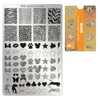 MOYRA Stamping plate 131 "SKINS" Nail Stamping plate