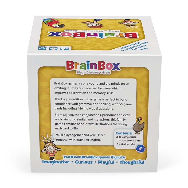 Brainbox English (Refresh 2022) Card Game Ages 8+ 1+ Players