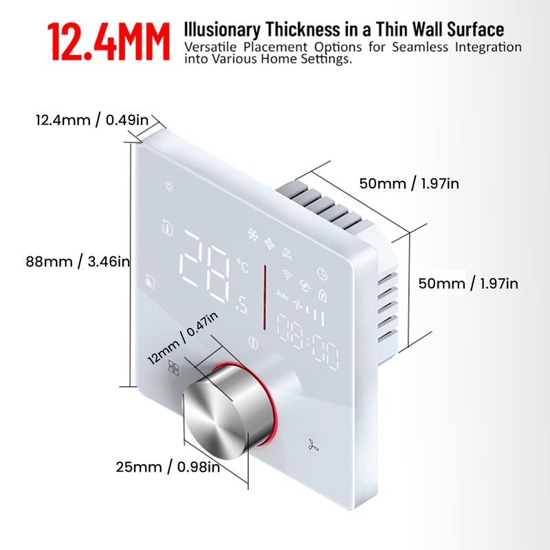 WiFi Air Conditioning Thermostat Smart Air Conditioning Controller 5+2 Days