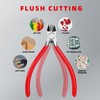 HAUTMEC 6" Flush Cut Pliers Ultra Sharp Wire Cutters 2PCS