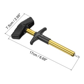 PATIKIL Fishing Hook Remover, Aluminum Alloy Squeeze-Out Disconnect Removal Device Tool Extractor for Fishing, Gold