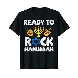 Ready To Rock Hanukkah Toddler Boys Pajamas Chanukah PJs T-Shirt