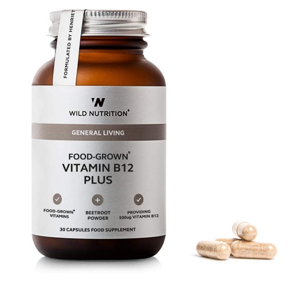 WILD NUTRITION Food-Grown® Vitamin B12 Plus | Naturally Sourced B12