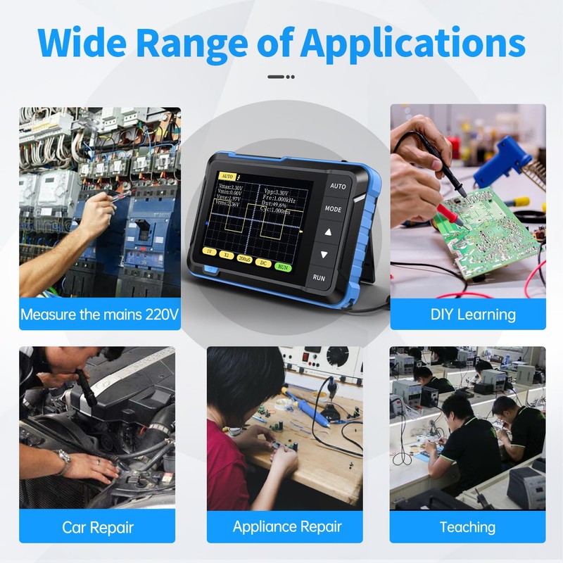 FNIRSI DSO152 Handheld Oscilloscope - 2.8" TFT Digital Oscilloscope Kit