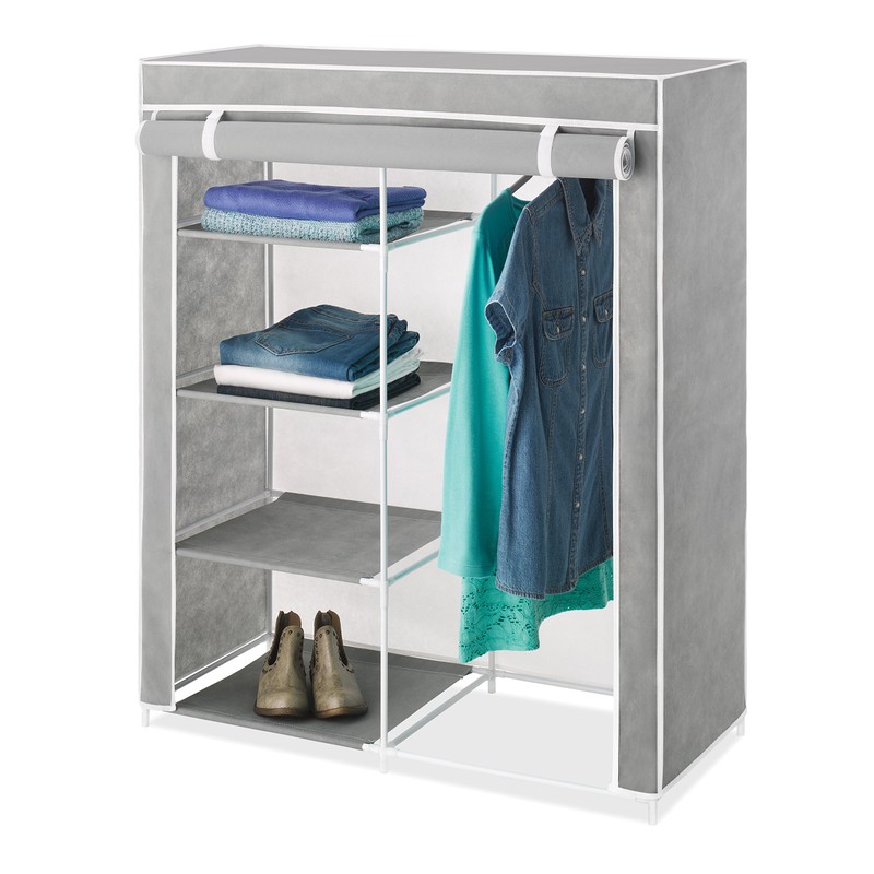 Whitmor Compact Clothes Closet - Space Saving - 4 Shelves