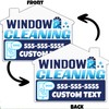 10-Pack Custom Window Cleaning Yard Sign - Two Sided Print