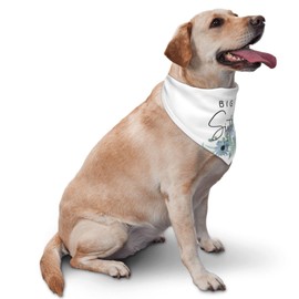 vercosee Big Sister Dog Bandana,Gender Reveal,Baby Announcement Bandana,Pet Scarf, Pet Accessories for Dog Lover Owner (Blue Flower)