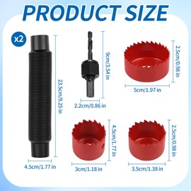 NBPLUS Rain Barrel Hose Connector Kit, linking Rainwater Barrels for Garden & Outdoor Use, Includes Hole Saw, Gaskets & Barrels Diverter Adapter Accessories Parts for Leak-Free Connection
