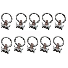 L Track Stud Fitting,Single Stud Fitting with Stainless Steel Ring-10Pack