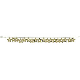 Confetti Party Garland, Gold Metallic Stars