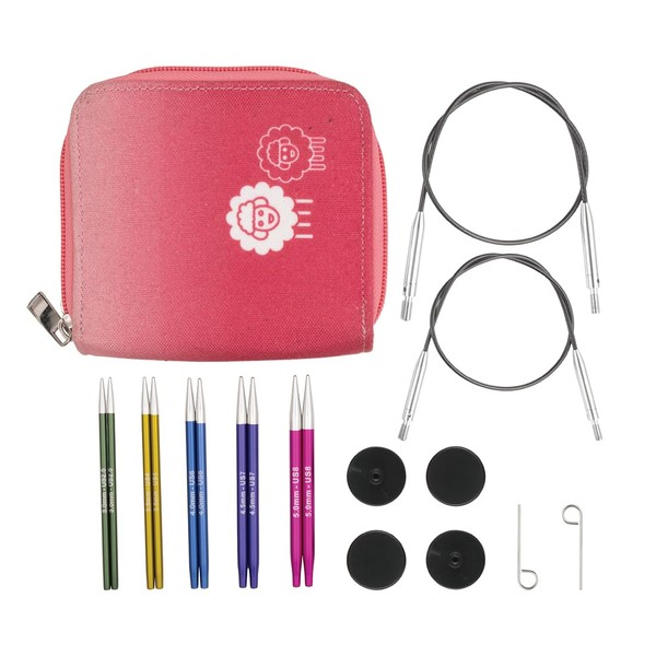 KnitPro Zing Interchangeable Needle Set – 5 x 10cm Circular