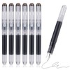 TIESOME Disposable Fountain Pens, Black Ink Smooth Writing Pens Quick-Drying