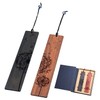 Mitoland Bookmark Siori Wooden Bookmark Ebony Natural Wood Carving Gift