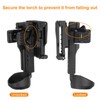 sourcing map Flashlight Holder Rotatable Torch Light Carry Case Fits