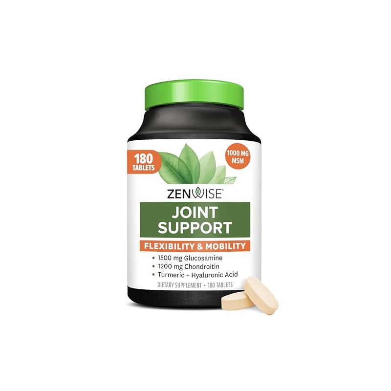 Glucosamine Chondroitin Sulfate MSM Curcumin - Joint Supplement with Hyaluronic