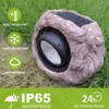 HQIAN SAT 4 Pack Solar Garden Lights Outdoor Super Bright