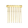 VOCOSTE 4 Pcs No Slip Hair Side Combs Accessories, Metal,