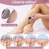 suerte. 2pcs Depiladora Limas Uñas Exfoliante Corporal 3 En 1