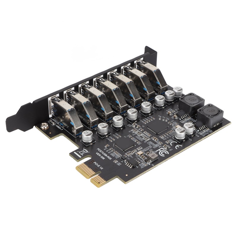 7 Port PCIE Expansion Card 7 Ports USB 3.2 GEN1