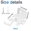 INCREWAY Roman Blinds Fixing Brackets， 4PCS Shades Fastener with Swivel
