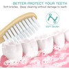 3pk Family Eco-Friendly and Natural Organic Wooden Bamboo Toothbrushes, Biodegradable,