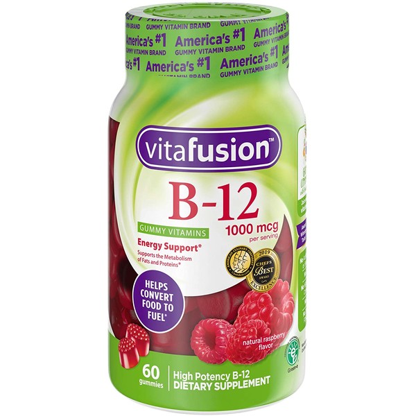 vitafusion Vitamin B-12 1000 mcg Gummy Vitamins, 60ct