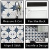 The Tiles Plaza Encaustic Peel and Stick Backsplash, Blue Star