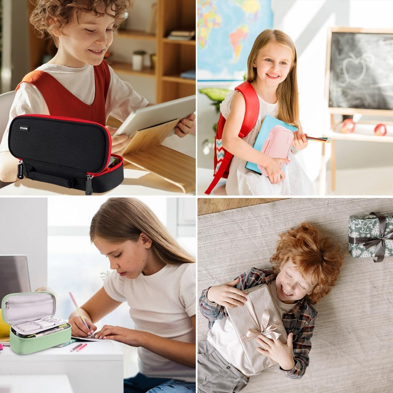 wonsar Pencil Case Pencil Case 4 Compartments Pencil Case Girls
