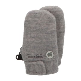 Sterntaler Unisex Baby Wool Thumb (Merino) Mittens, Silver melange