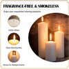 NICOLEKAY Pillar Candles- Set of 12-2" x 4" Dripless Unscented