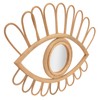 Rattan Eye Wall Mirror Hand Woven Innovative Art Dressing Makeup