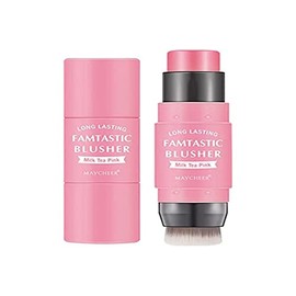 Rubor en Barra para mejillas - Barras de Rubor de Doble Cabeza - Rubor de mejillas de Larga duración para Barra de Maquillaje de Sombra de Ojos y Labios, Barra de Maquillaje de mejillas