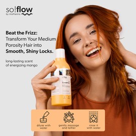 So!Flow Moisturising shampoo for medium porosity - with aloe and panthenol, deeply nourishes, strengthens and smooths for healthy hair