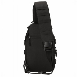PHOENIX IKKI Tactical Outdoor Crossbody Ambidextrous Body Bag One Shoulder Sports Bag, Black