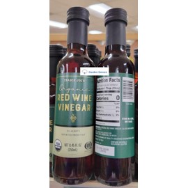 Trader Joe’s Red Wine Vinegar 5% Acidity 8.45 fl oz 250ml (Two Bottles)