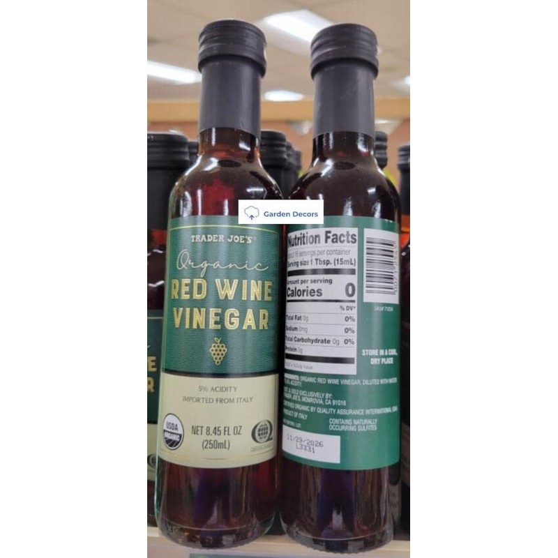 Trader Joe’s Red Wine Vinegar 5% Acidity 8.45 fl oz