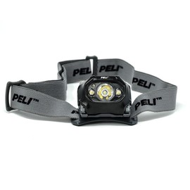 PELI 2760: Night Vision Multi-Beam Premium LED Headlamp, High Quality for Industry, Caving, Professional Fishing, Speleologists, IPX4 Waterproof, 289 Lumens, Colour: Black