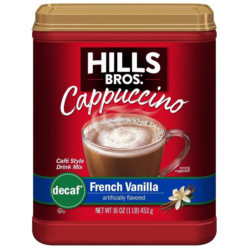 Hills Bros French Vanilla Cappuccino 16 Ounce (Pack of 6)