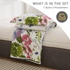 Jarson Floral Quilts Set Twin Size, 3Pcs Lightweight Summer Bedspreads,