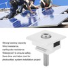 10Pcs Solar Panel Mid Clamps Waterproof Mount Aluminum Bracket Mounting